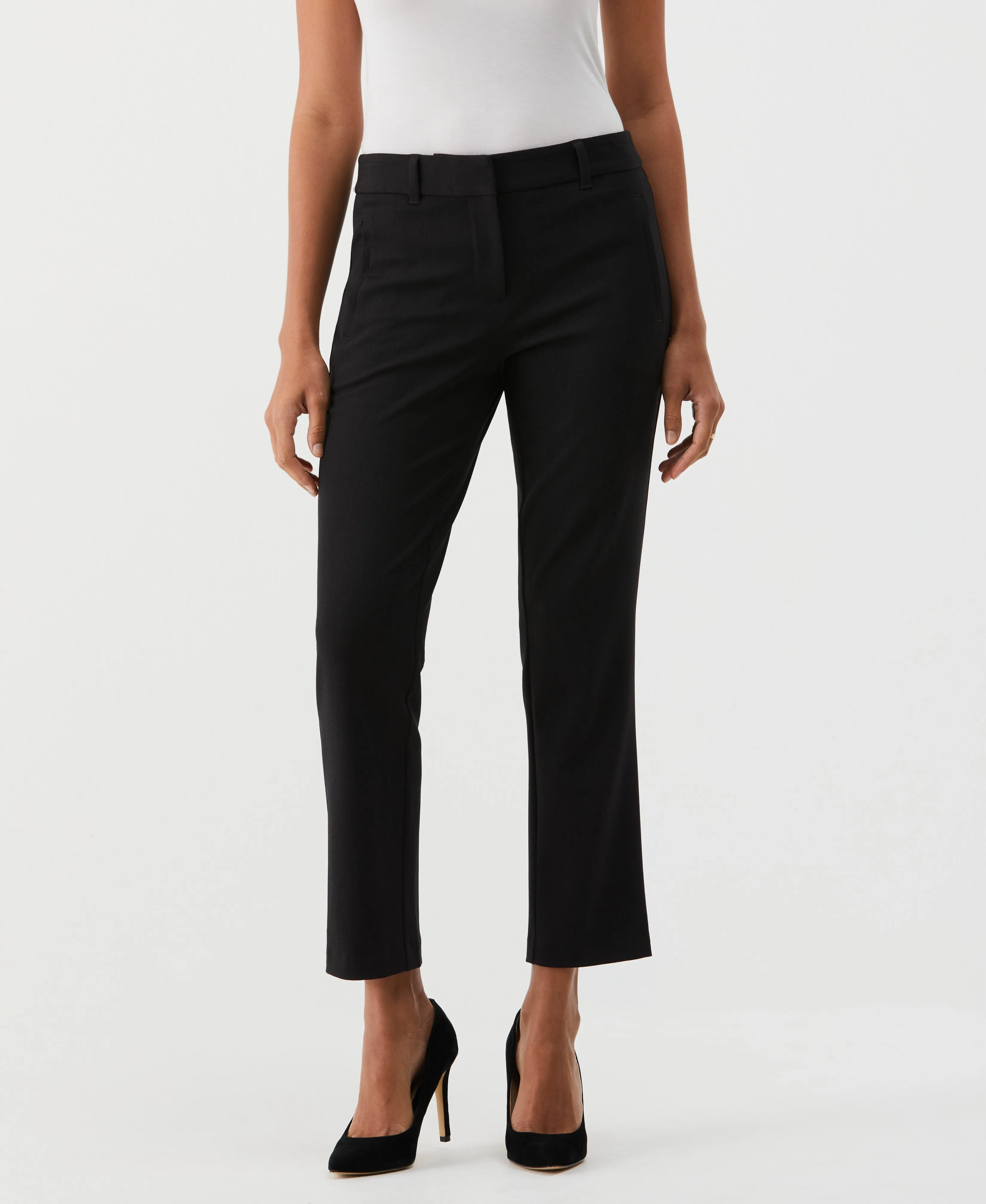 Petite Straight Leg Ankle Pant