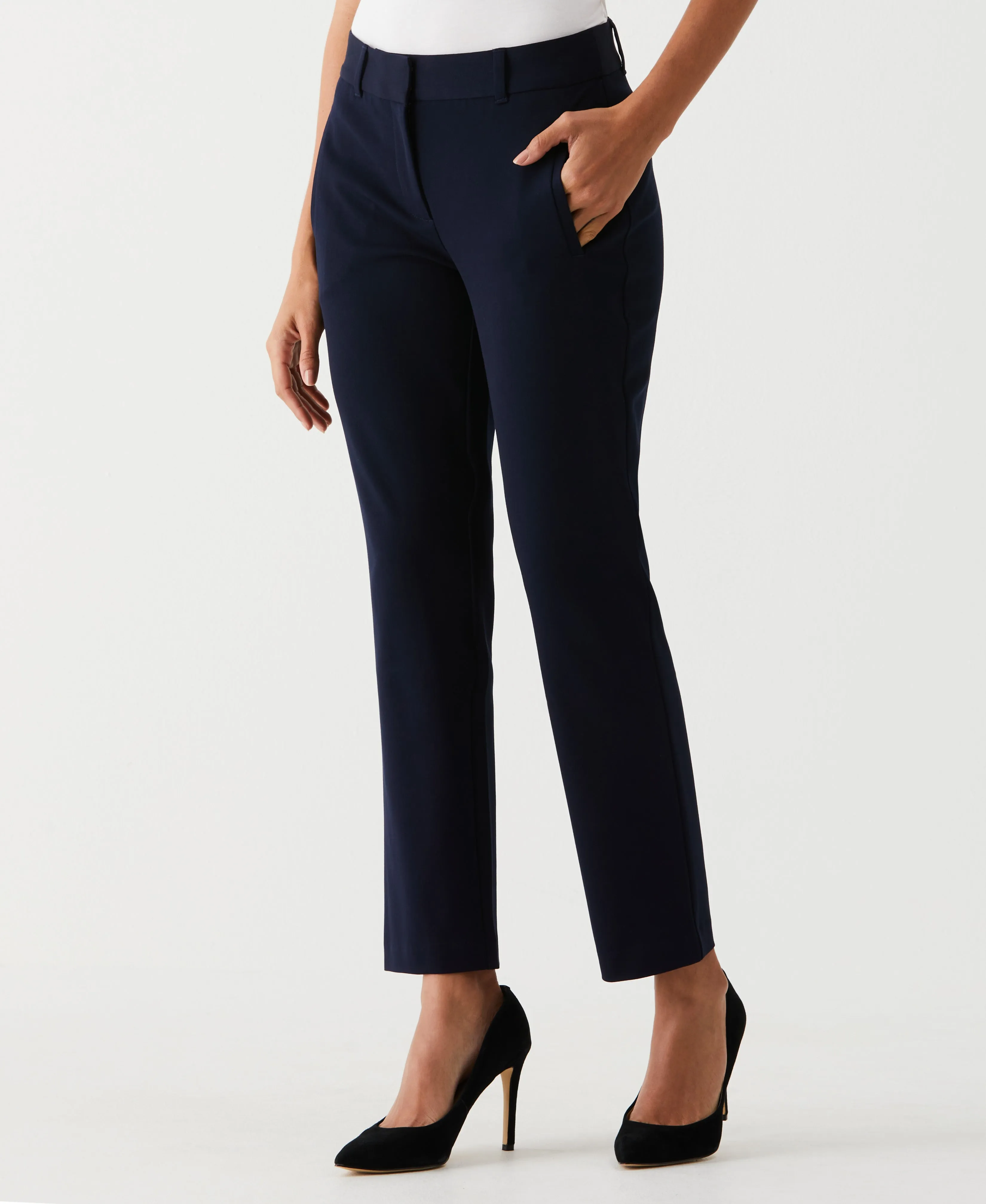 Petite Straight Leg Ankle Pant