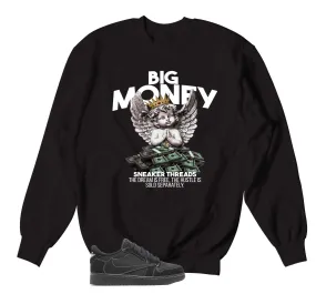 Retro 1 Black Phantom Sweater - Big Money - Black