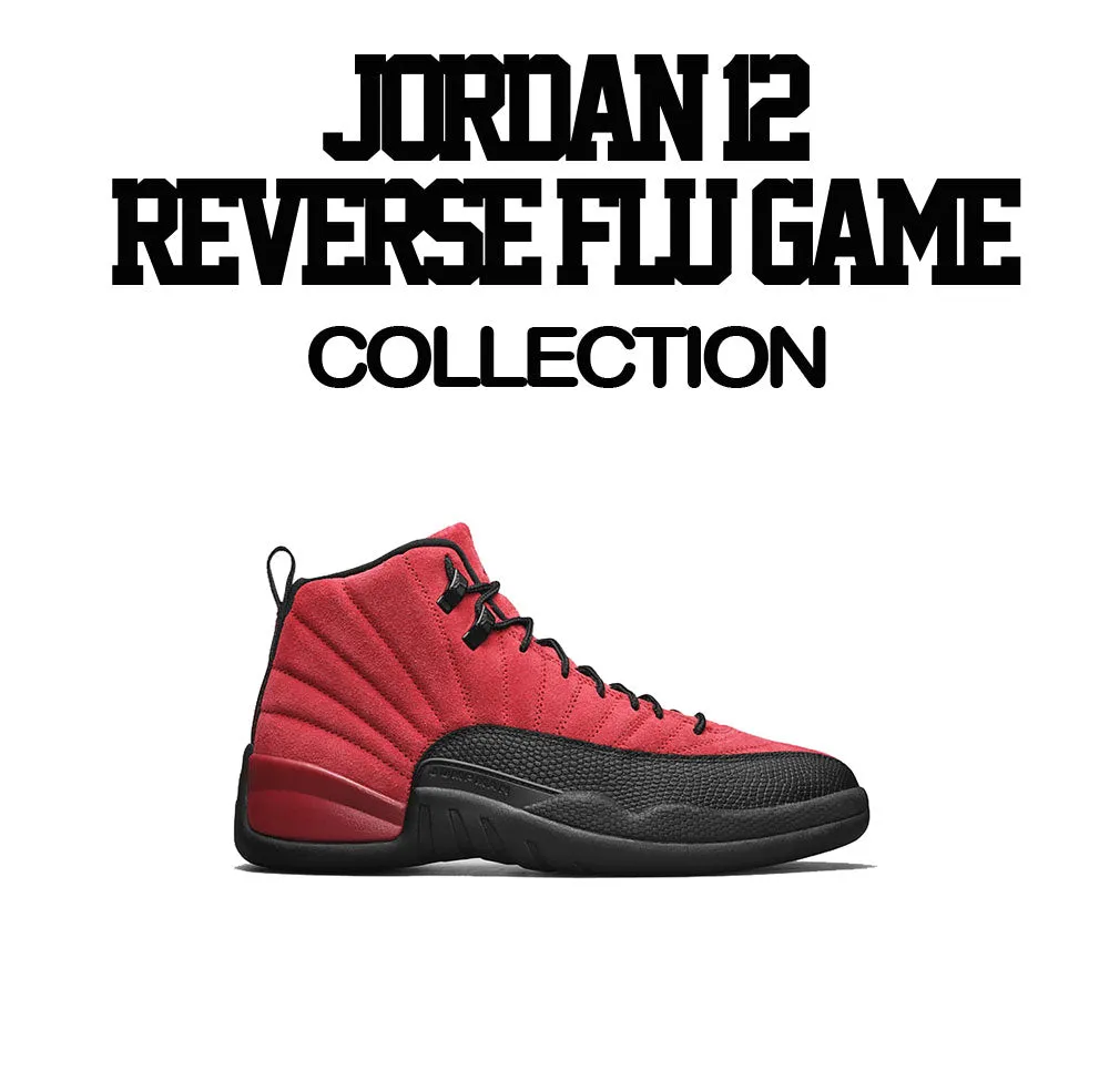 Retro 12 Reverse Flu Sweater - Sick Shot - Black