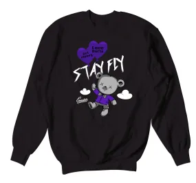 Retro 13 Court Purple Money Over Love Sweater