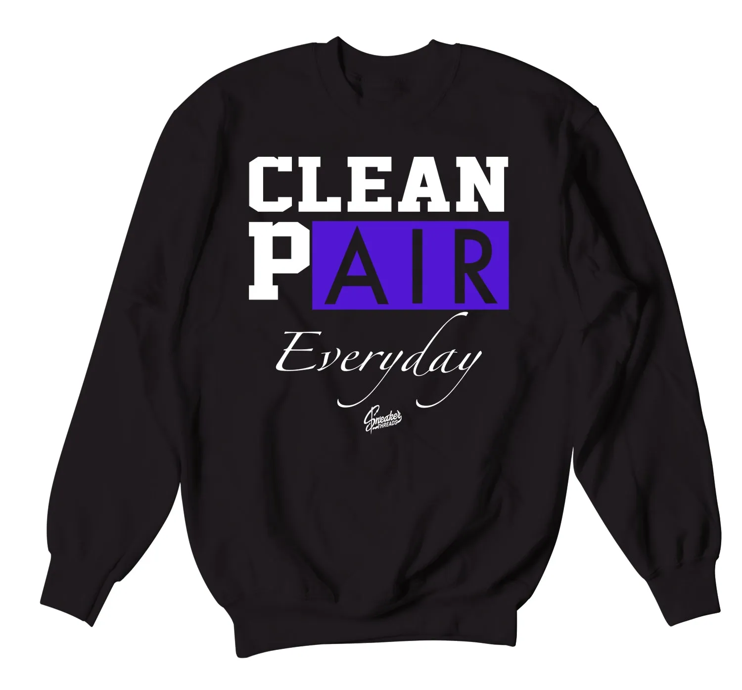 Retro 13 Court Purple Sweater - Everyday - Black