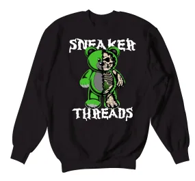 Retro 3 Pine Green Sweater - Play Bear - Black