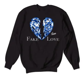 Retro 5 Racer Blue Love Sweater