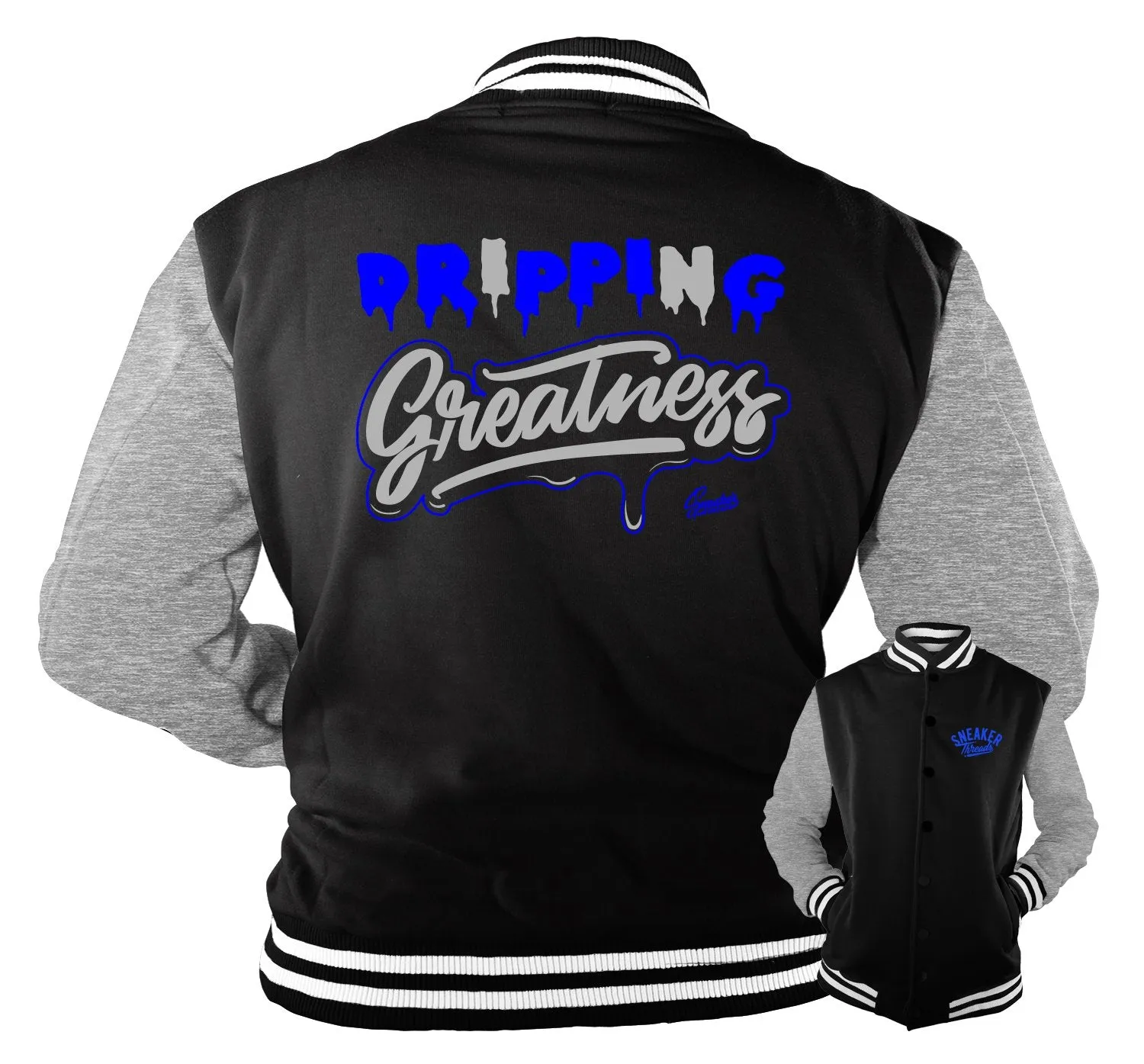 Retro 9 Racer Blue Jacket - Dripping Greatness - Black