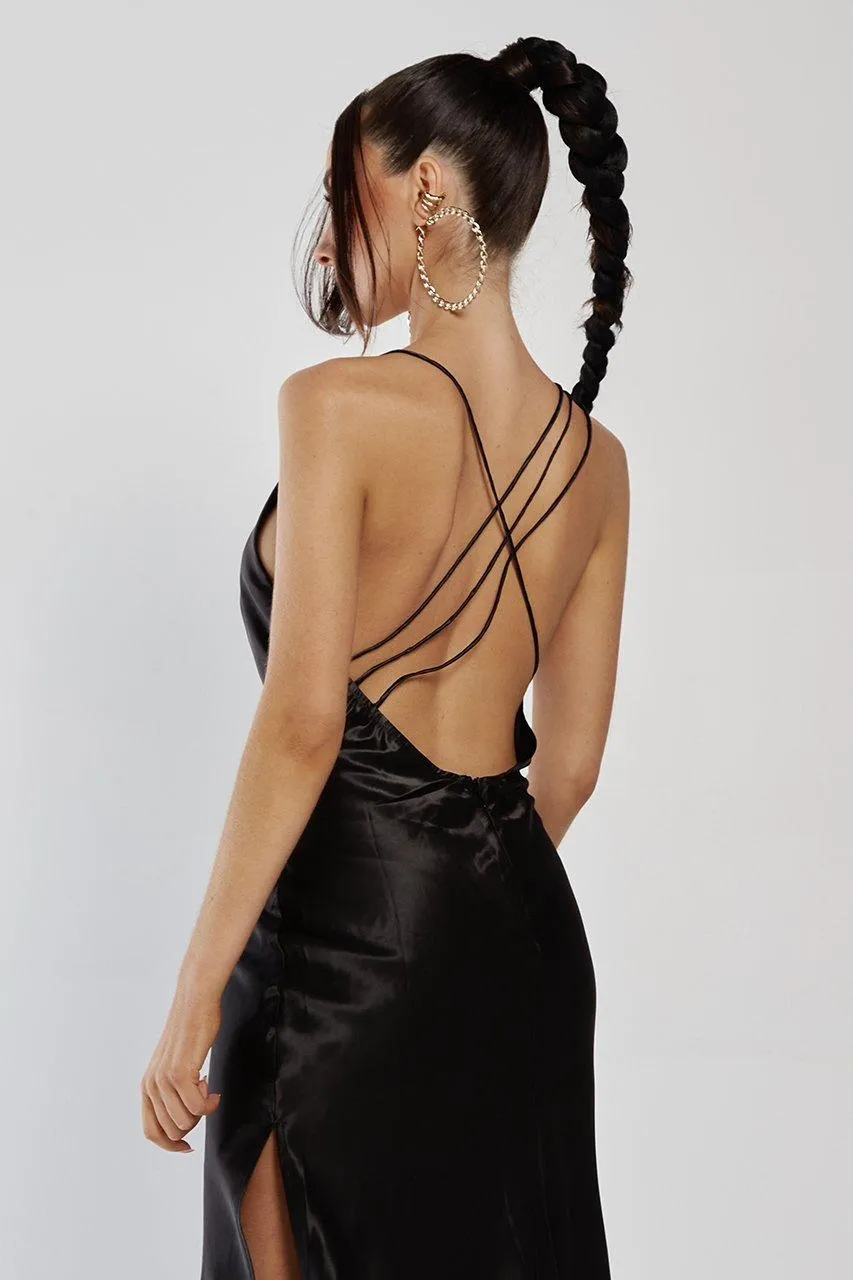 Sariah Slip Dress - Black