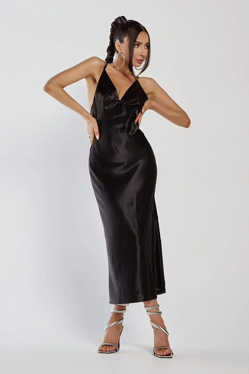 Sariah Slip Dress - Black