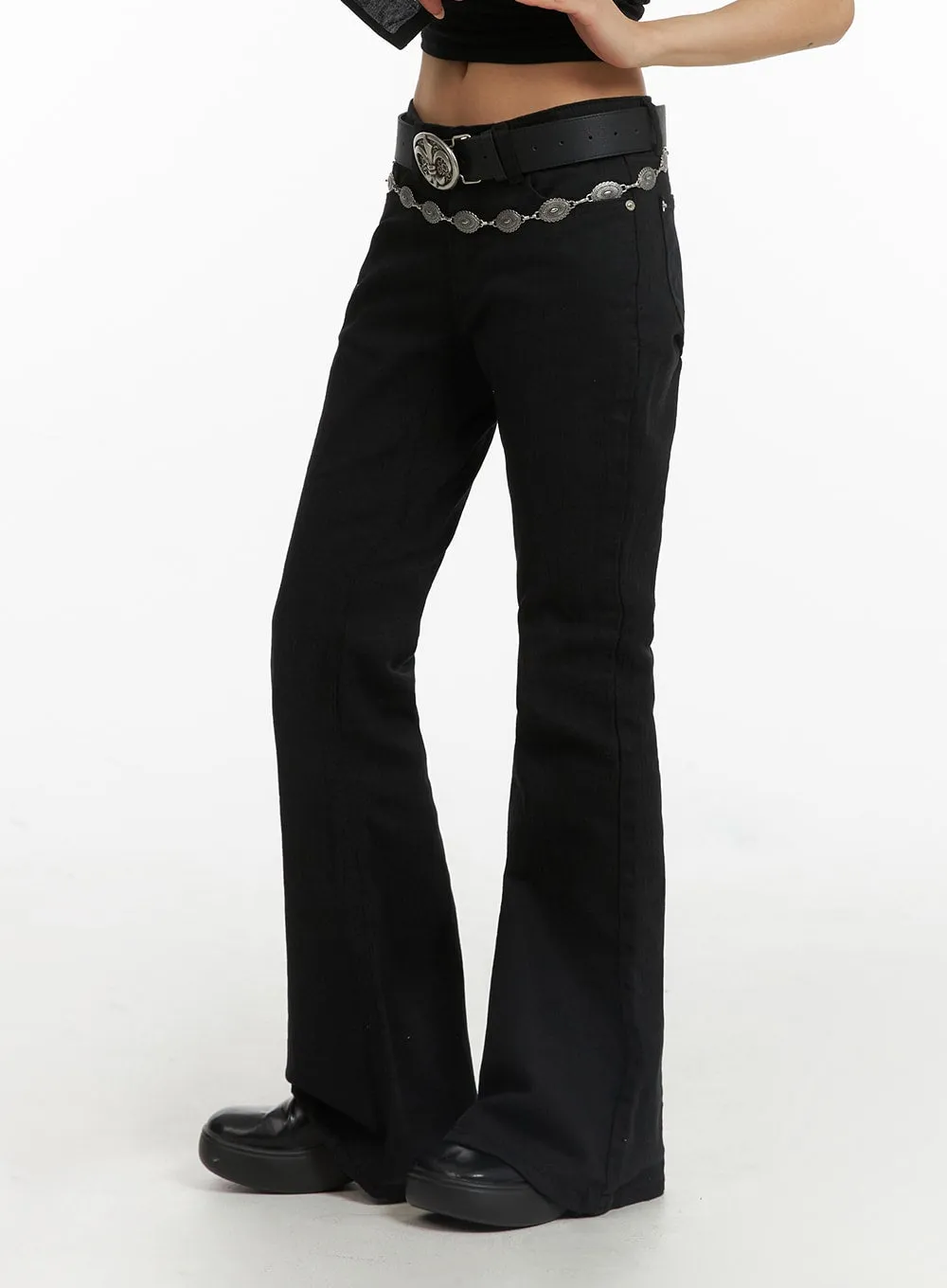 Slim Fit Bootcut Pants CJ416