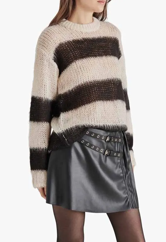 Steve Madden - Elson Sweater Black Multi Stripe