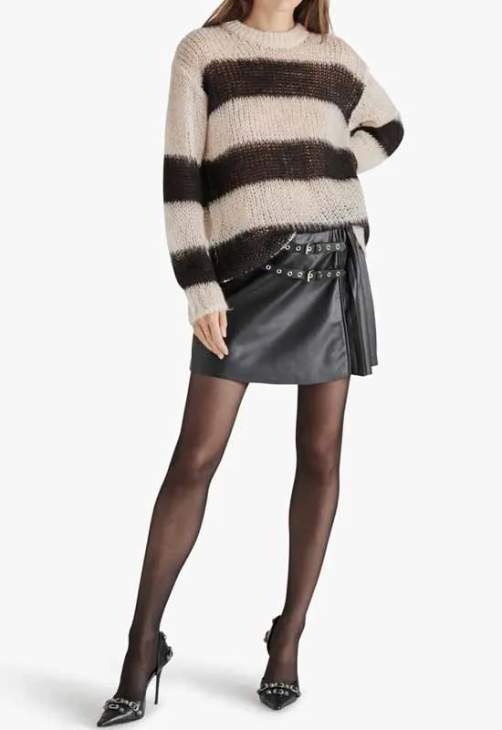 Steve Madden - Elson Sweater Black Multi Stripe