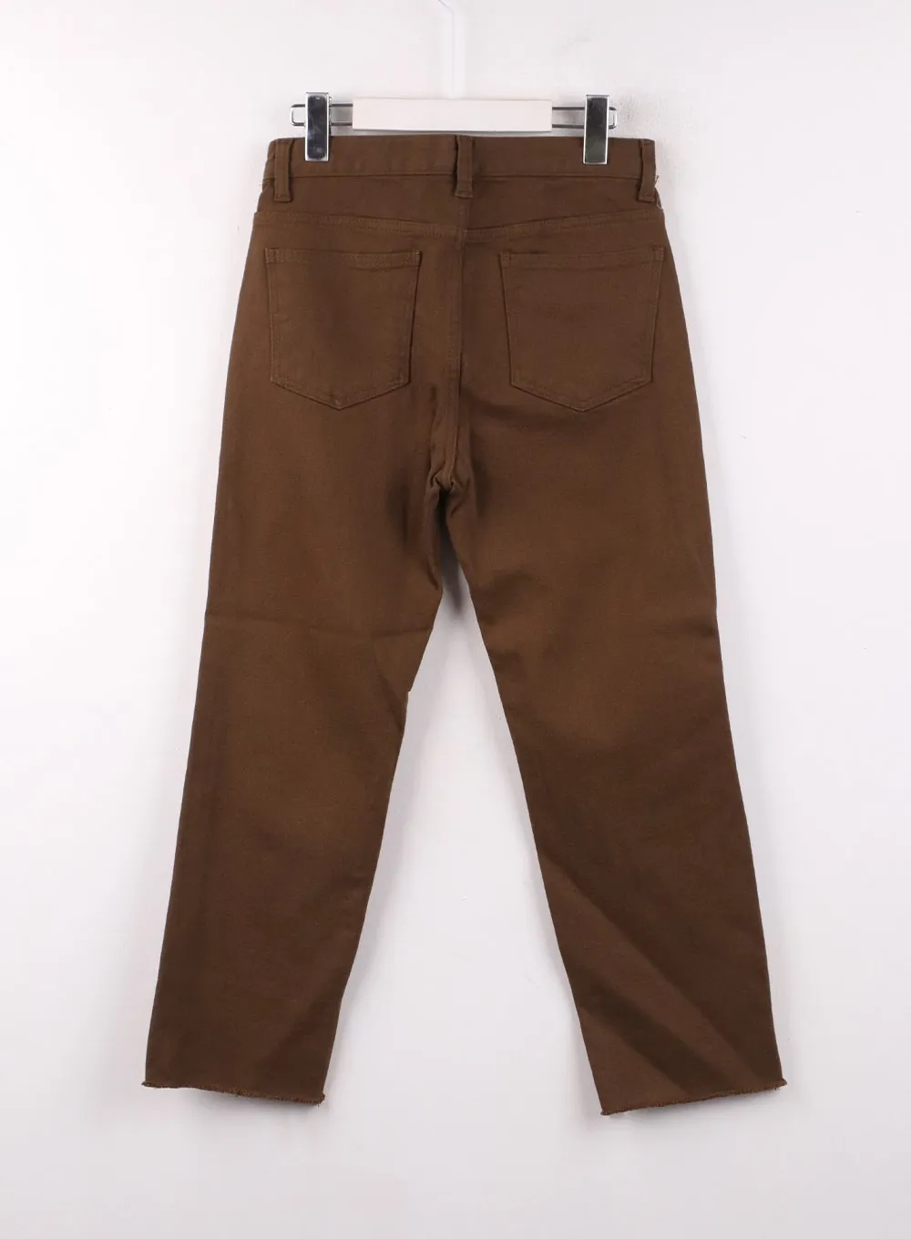 Straight Leg Cotton Pants OF405