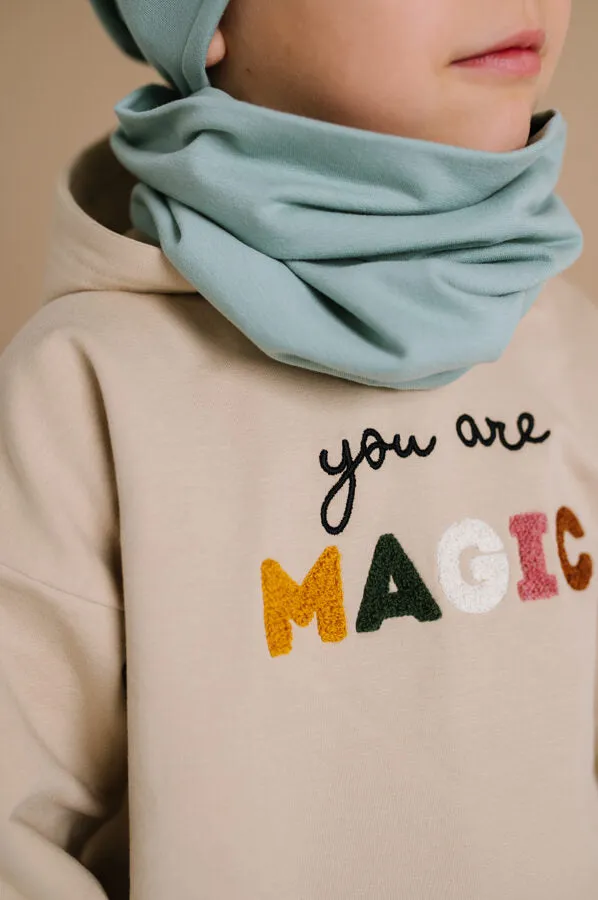 Warm hoodie - You are Magic - Sand