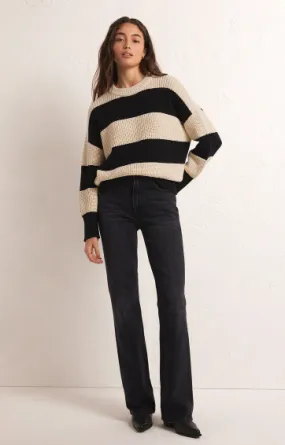 Z Supply - Fresca Striped Sweater Black