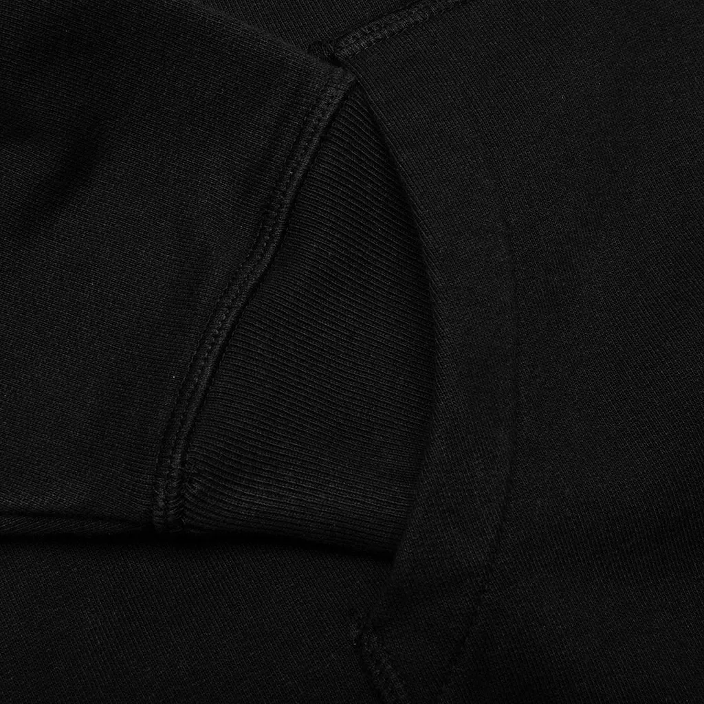 Zipped Pigeon Zip Hooded Sweatshirt - Black